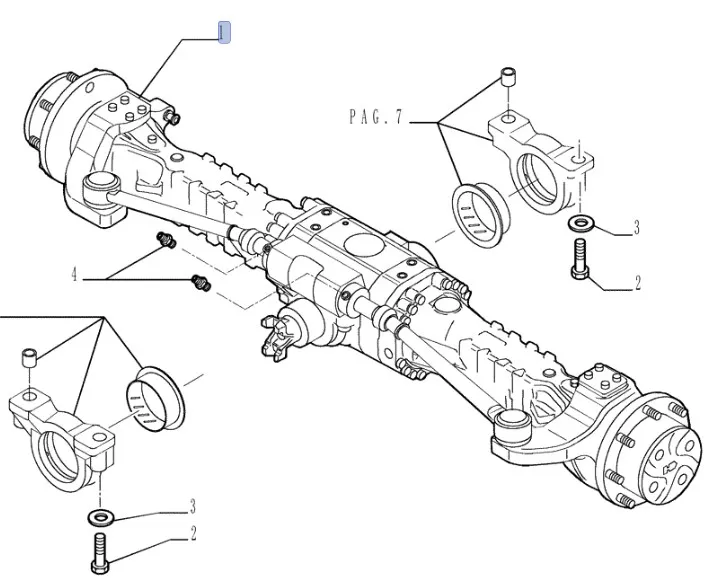 87633962 - мост задний